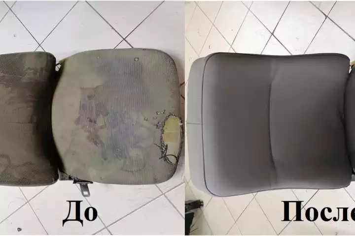 Бульдозер. Перетяжка сиденья.
